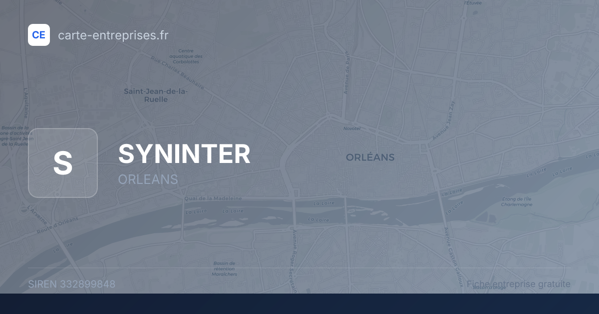 SYNINTER — 332899848 — fiche entreprise