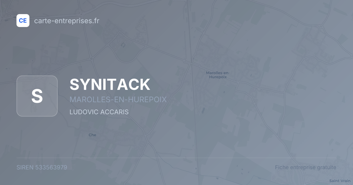 SYNITACK — 533563979 — fiche entreprise