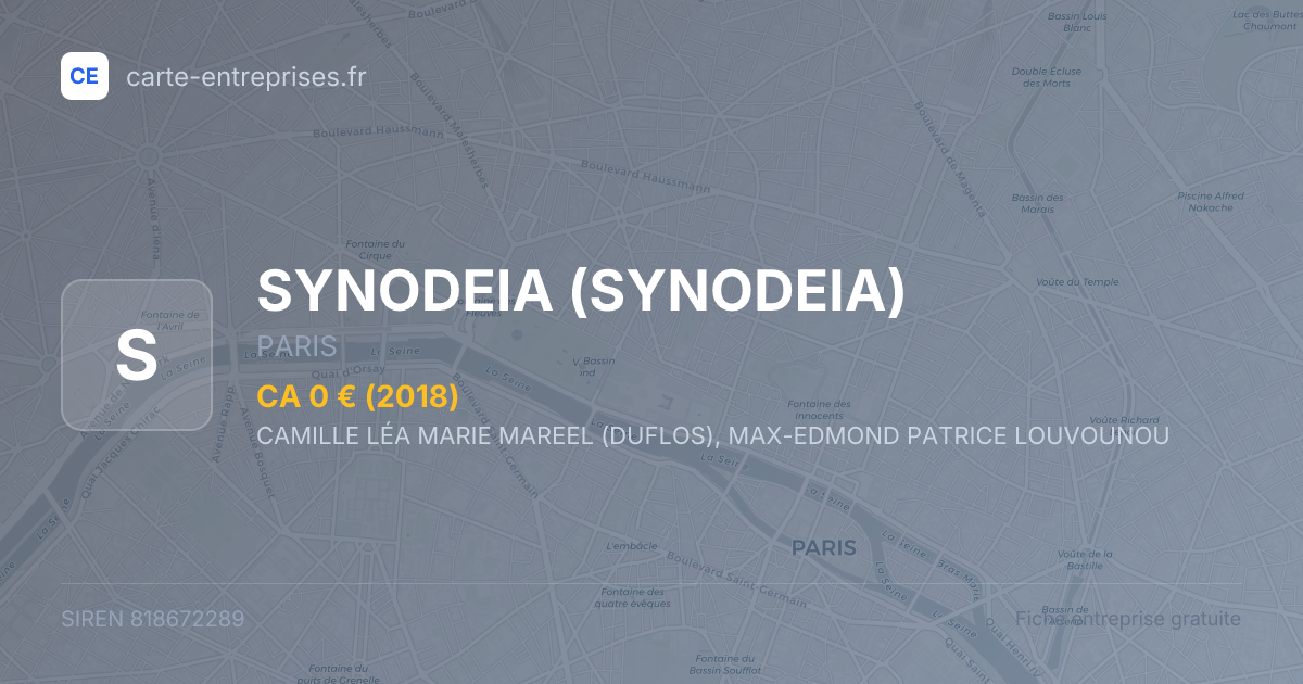 SYNODEIA — 818672289 — fiche entreprise