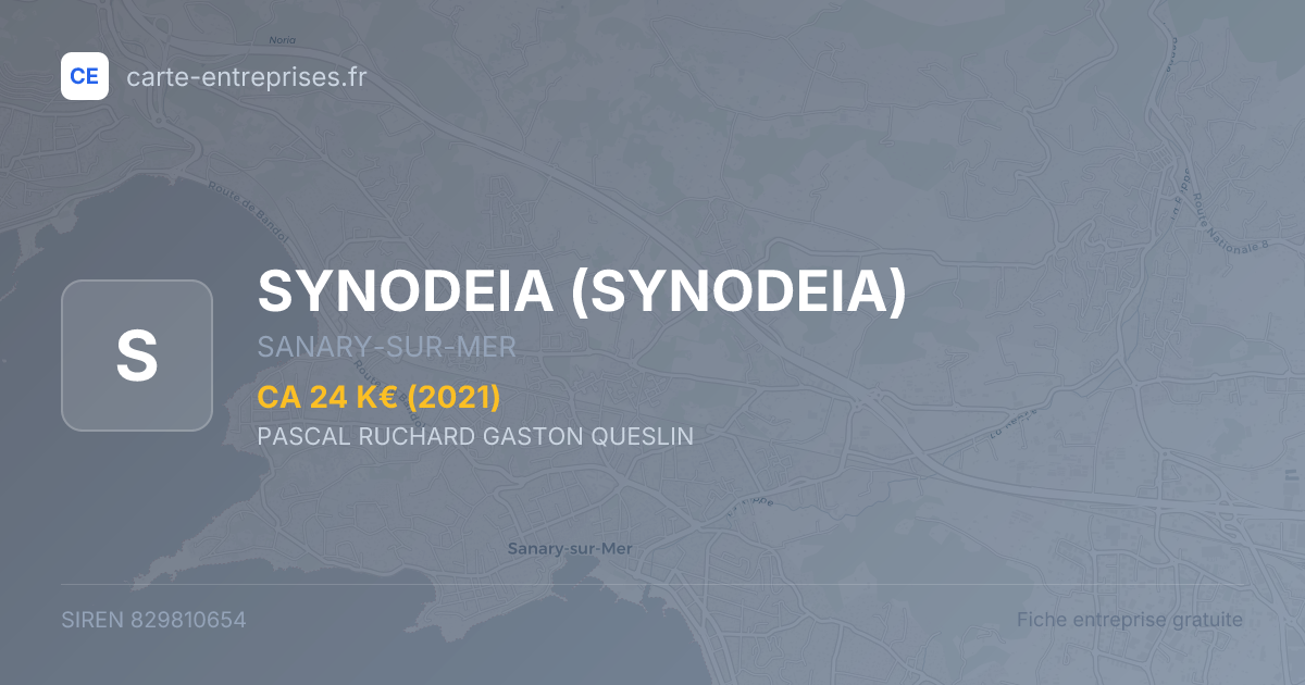 SYNODEIA — 829810654 — fiche entreprise