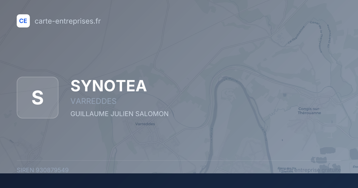 SYNOTEA — 930879549 — fiche entreprise