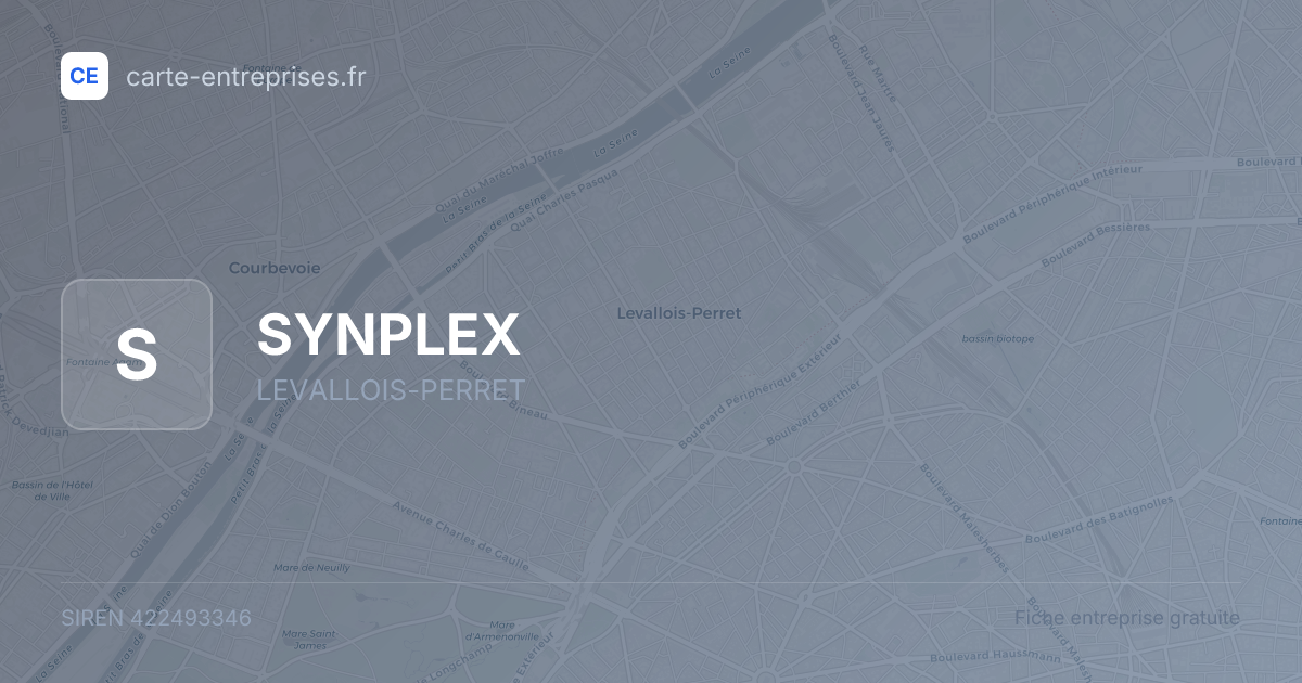 SYNPLEX — 422493346 — fiche entreprise