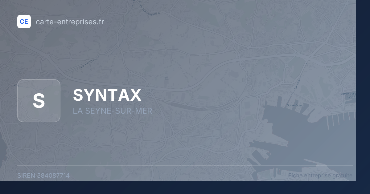 SYNTAX — 384087714 — fiche entreprise