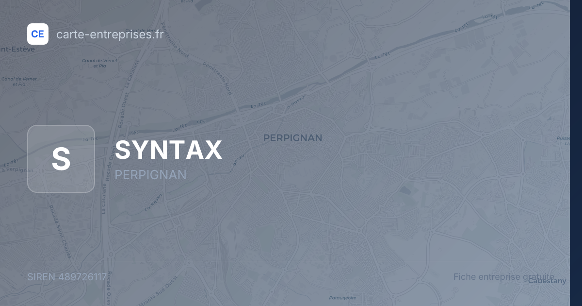 SYNTAX — 489726117 — fiche entreprise