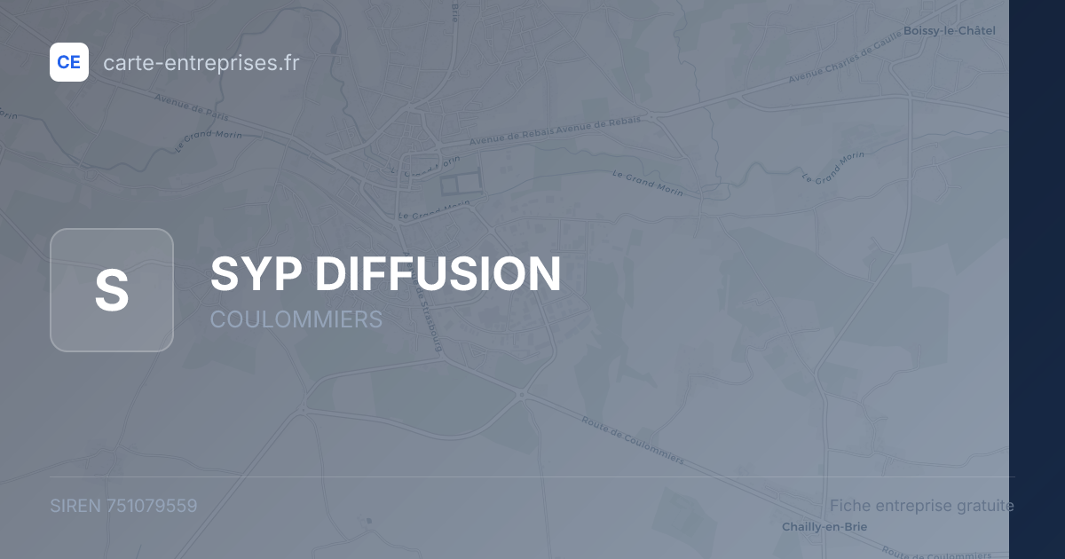 SYP DIFFUSION — 751079559 — fiche entreprise