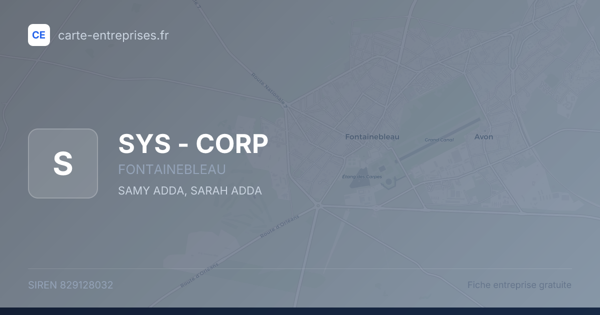 SYS - CORP — 829128032 — fiche entreprise
