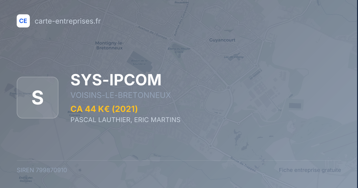 SYS-IPCOM — 799870910 — fiche entreprise