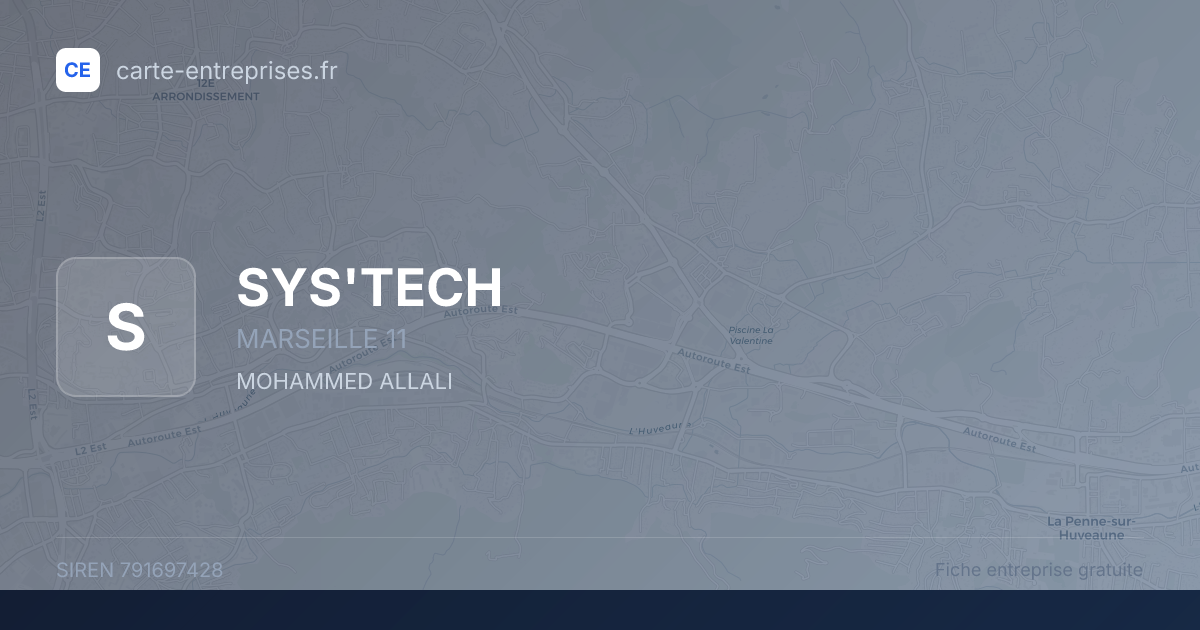 SYS'TECH — 791697428 — fiche entreprise