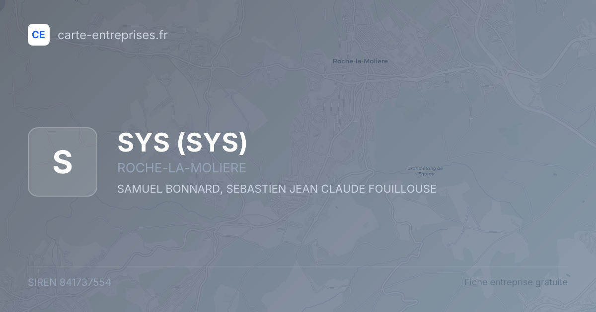 SYS — 841737554 — fiche entreprise