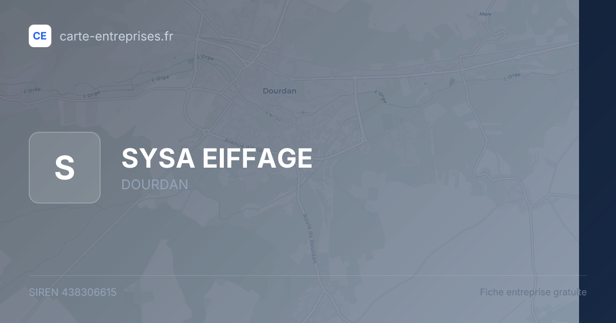 SYSA EIFFAGE — 438306615 — fiche entreprise