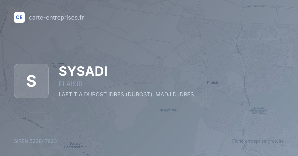 SYSADI — 522847623 — fiche entreprise