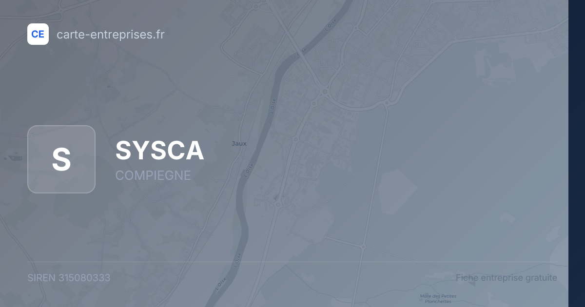 SYSCA — 315080333 — fiche entreprise