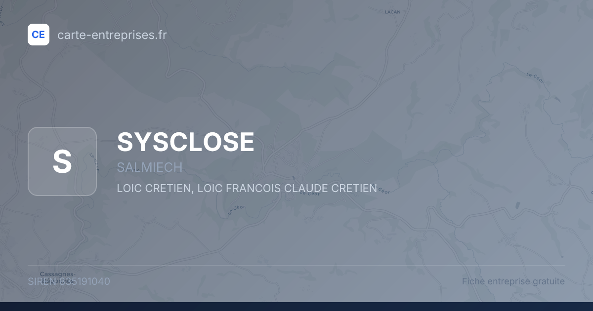 SYSCLOSE — 835191040 — fiche entreprise