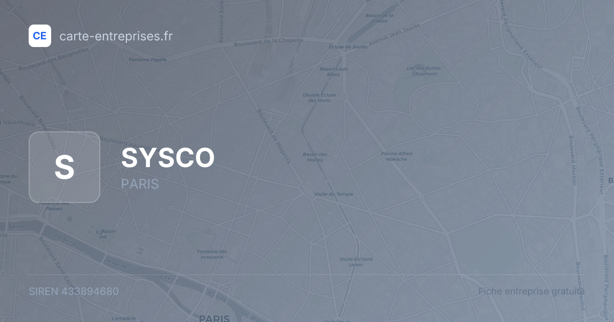 SYSCO — 433894680 — fiche entreprise