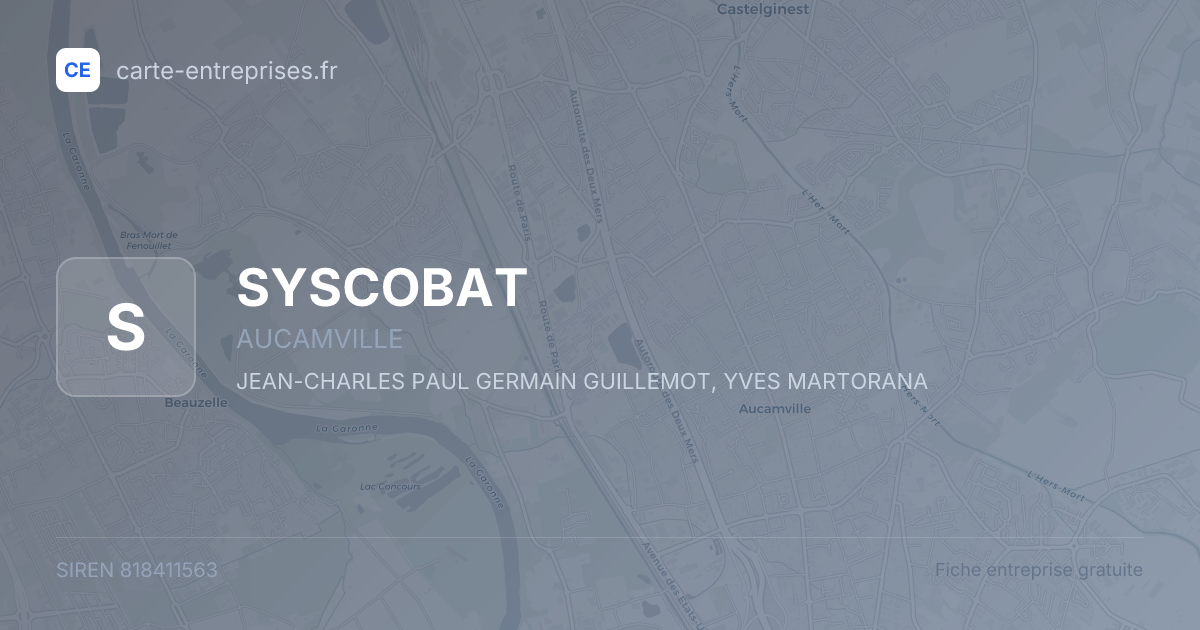 SYSCOBAT — 818411563 — fiche entreprise