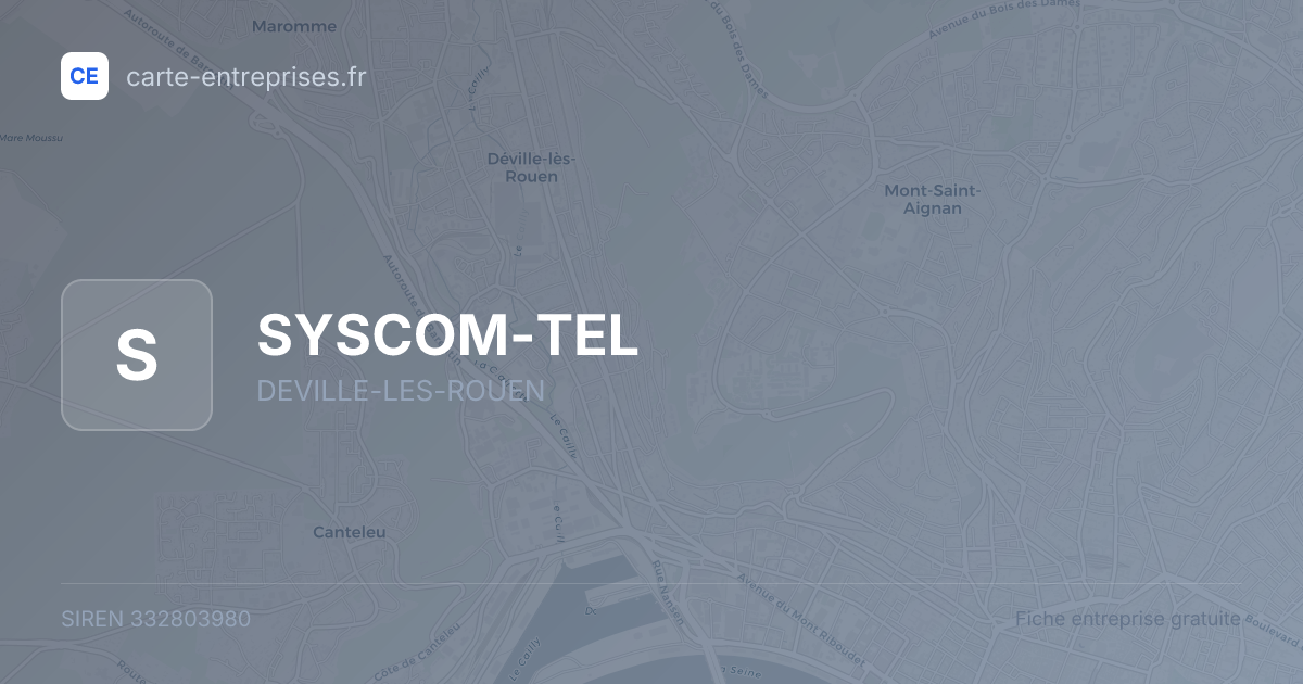 SYSCOM-TEL — 332803980 — fiche entreprise