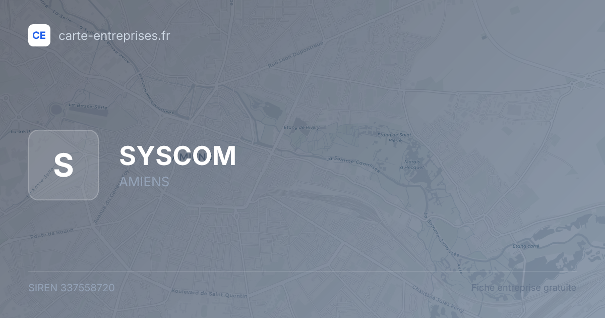 SYSCOM — 337558720 — fiche entreprise