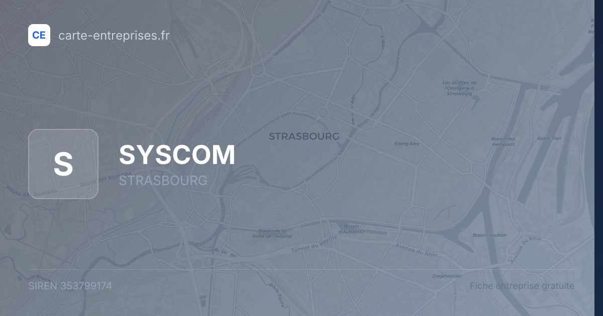SYSCOM — 353799174 — fiche entreprise