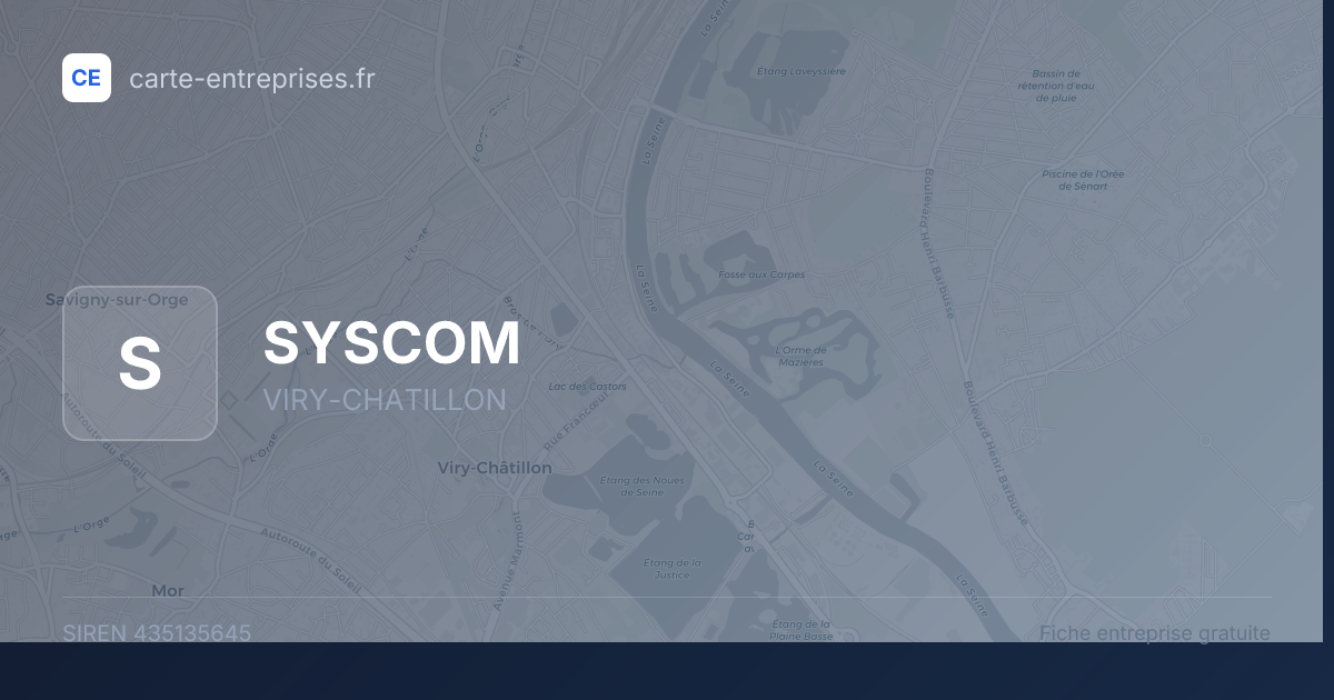 SYSCOM — 435135645 — fiche entreprise