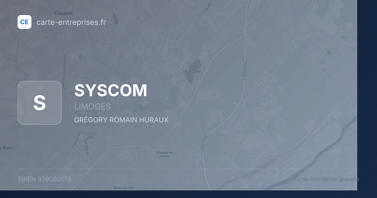 SYSCOM — 939060513 — fiche entreprise