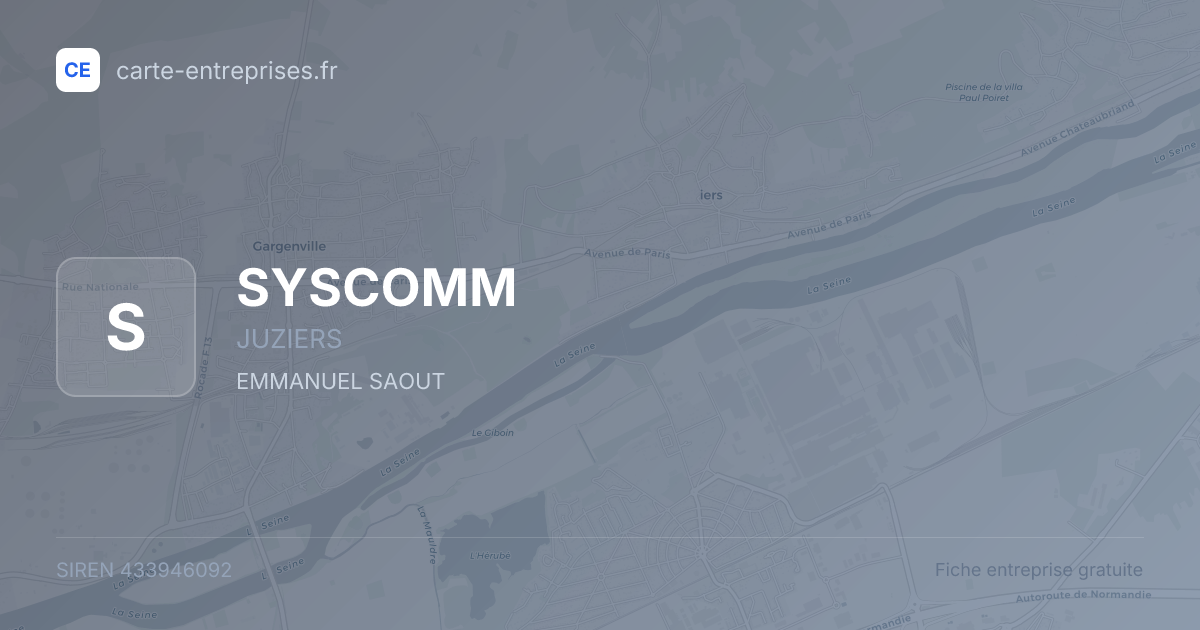 SYSCOMM — 433946092 — fiche entreprise