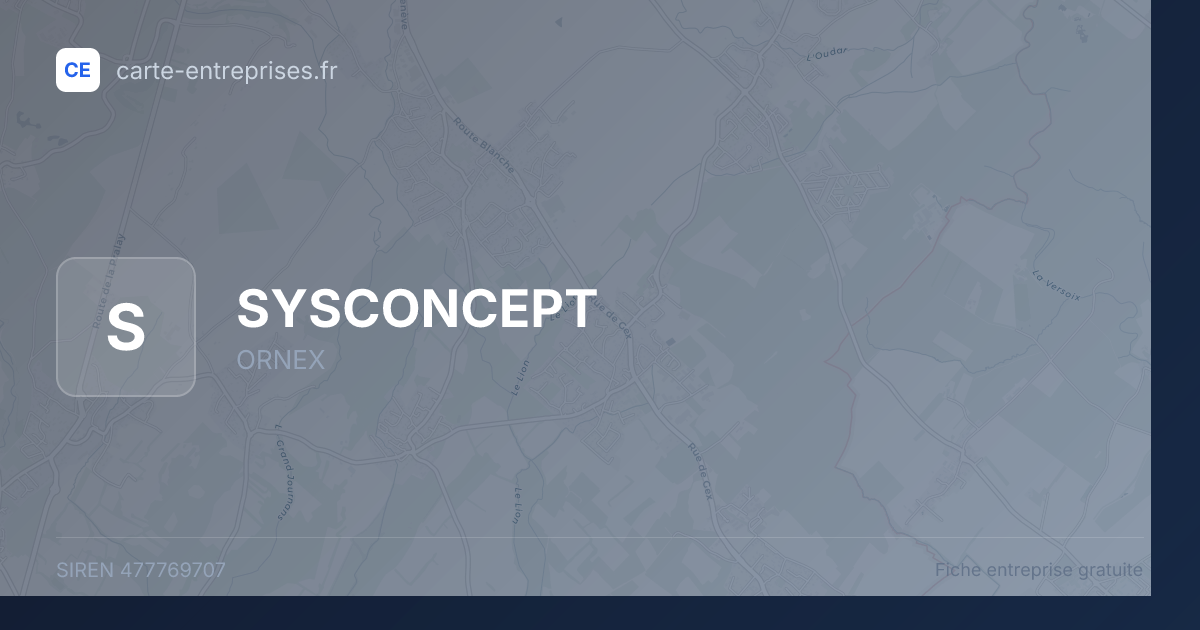SYSCONCEPT — 477769707 — fiche entreprise