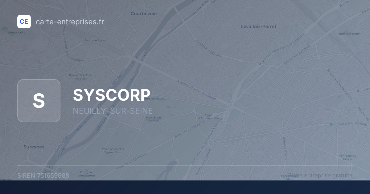 SYSCORP — 751659988 — fiche entreprise
