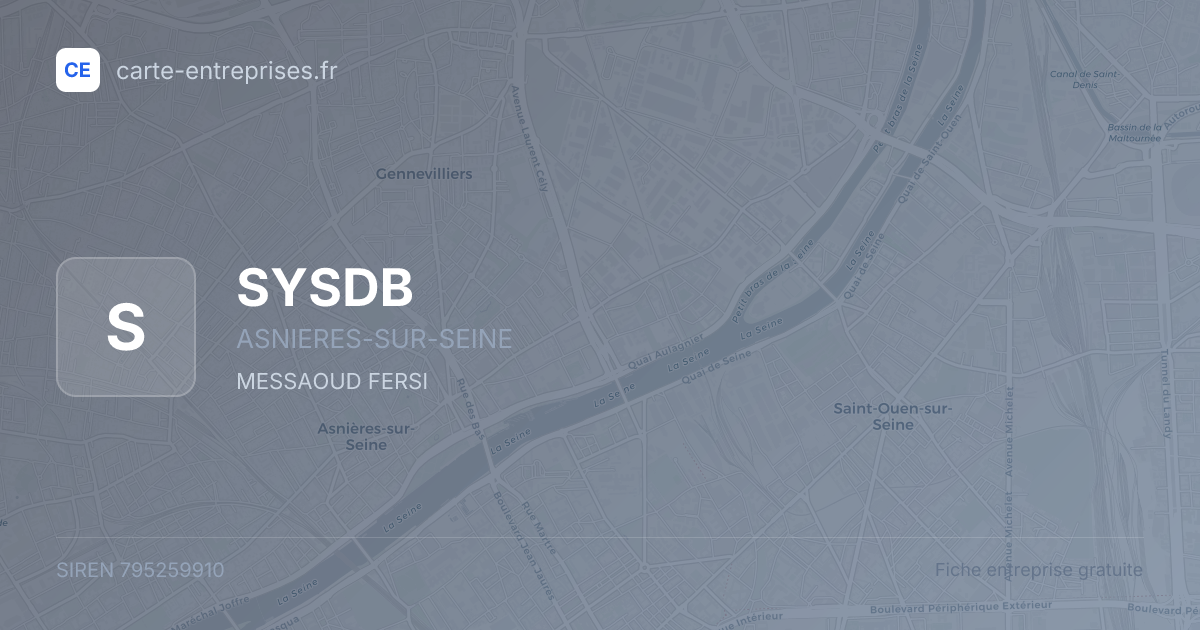 SYSDB — 795259910 — fiche entreprise