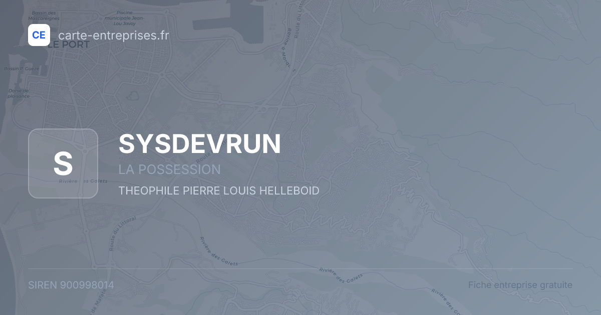 SYSDEVRUN — 900998014 — fiche entreprise