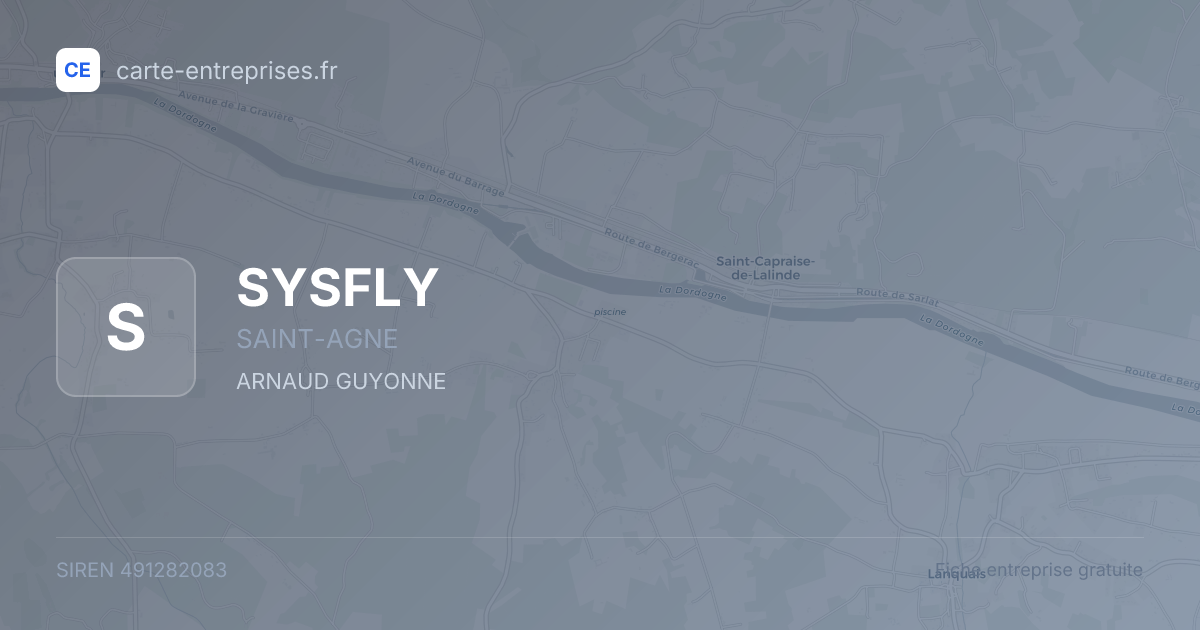 SYSFLY — 491282083 — fiche entreprise