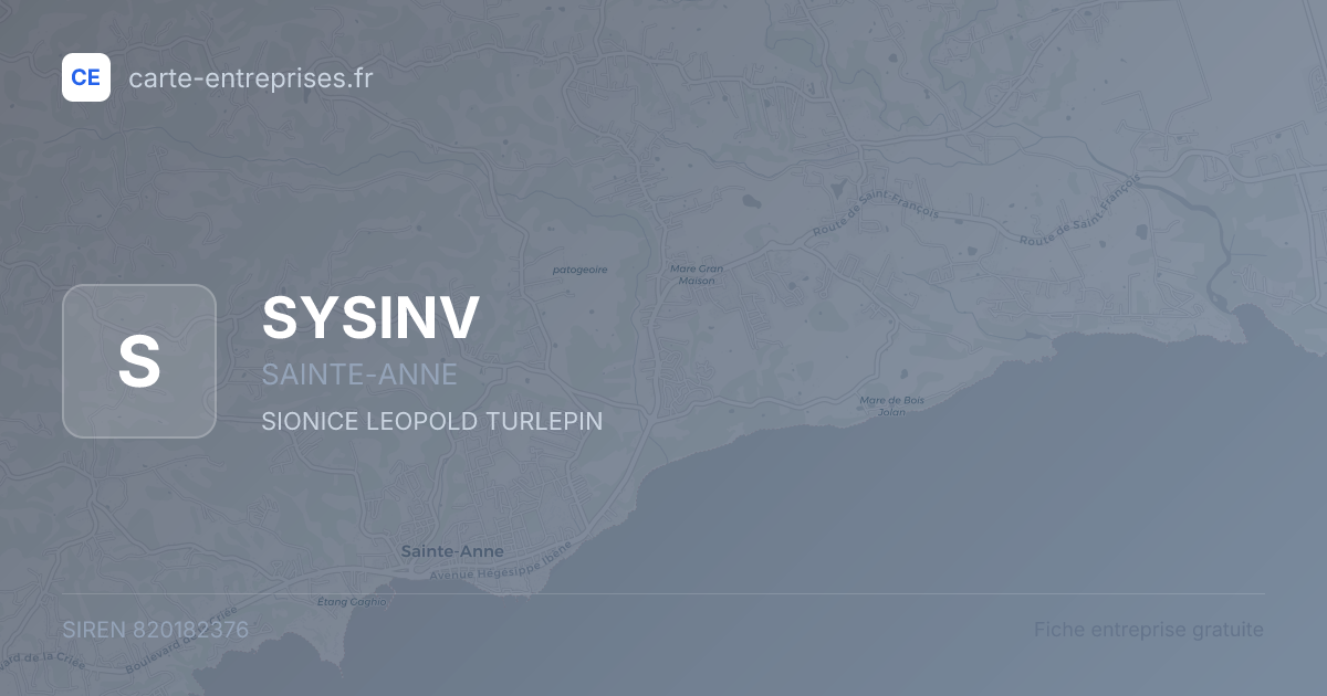 SYSINV — 820182376 — fiche entreprise