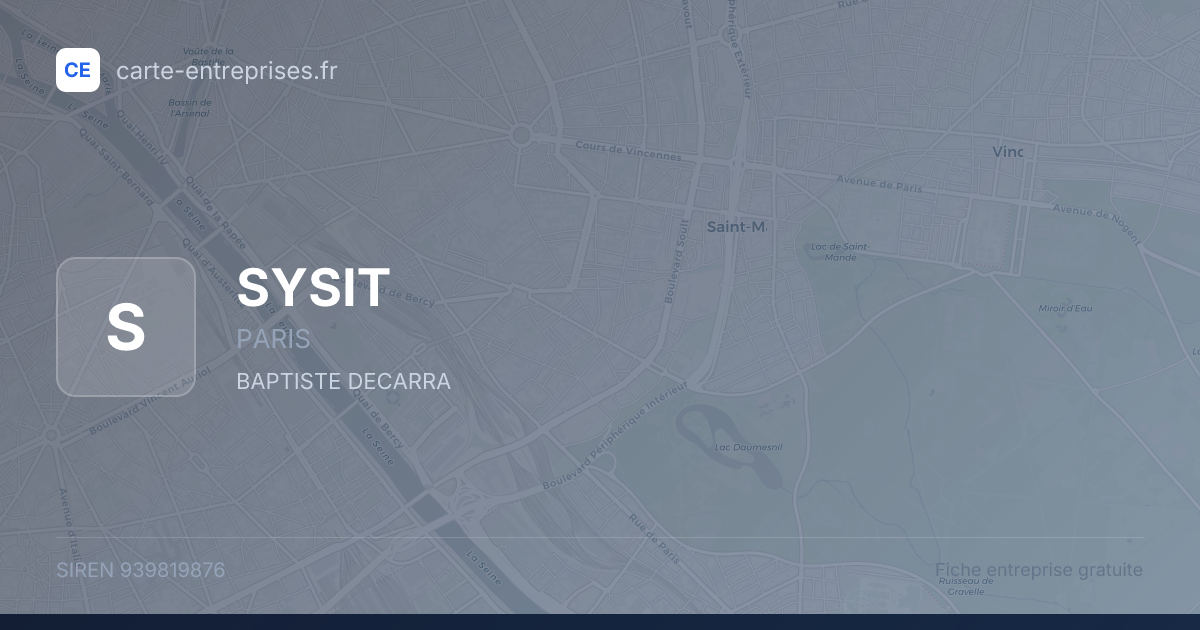 SYSIT — 939819876 — fiche entreprise