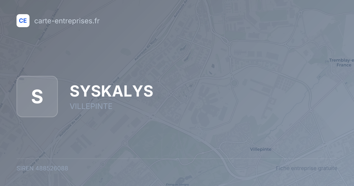 SYSKALYS — 488526088 — fiche entreprise