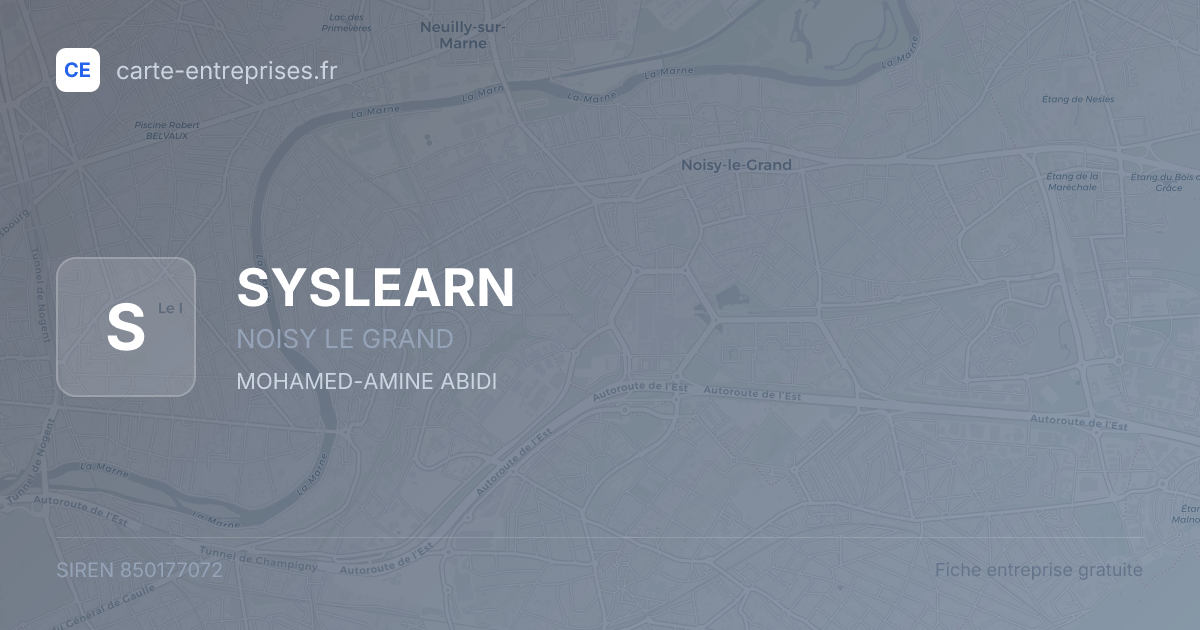 SYSLEARN — 850177072 — fiche entreprise