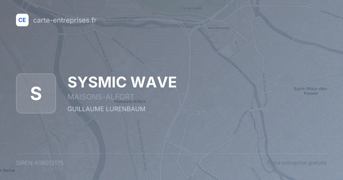 SYSMIC WAVE — 408013175 — fiche entreprise