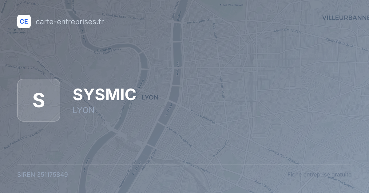 SYSMIC — 351175849 — fiche entreprise
