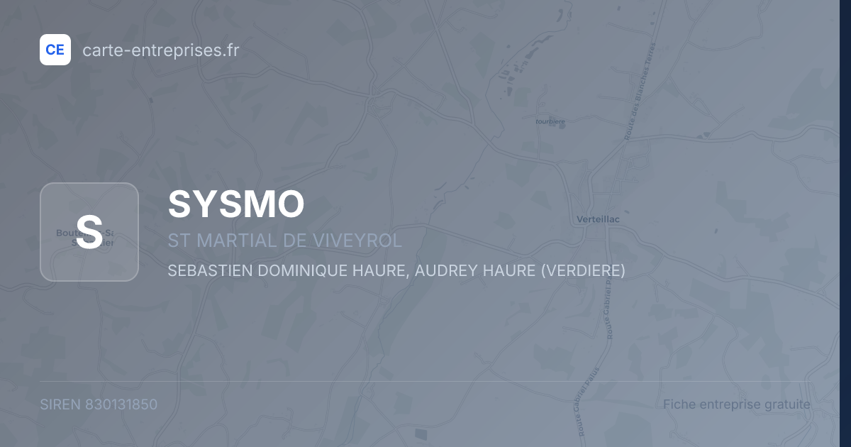 SYSMO — 830131850 — fiche entreprise