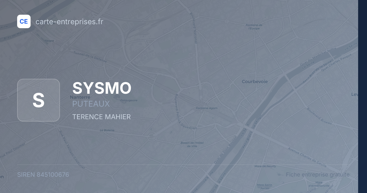 SYSMO — 845100676 — fiche entreprise