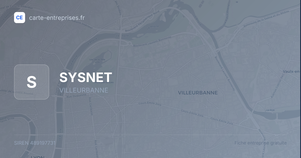 SYSNET — 489197731 — fiche entreprise