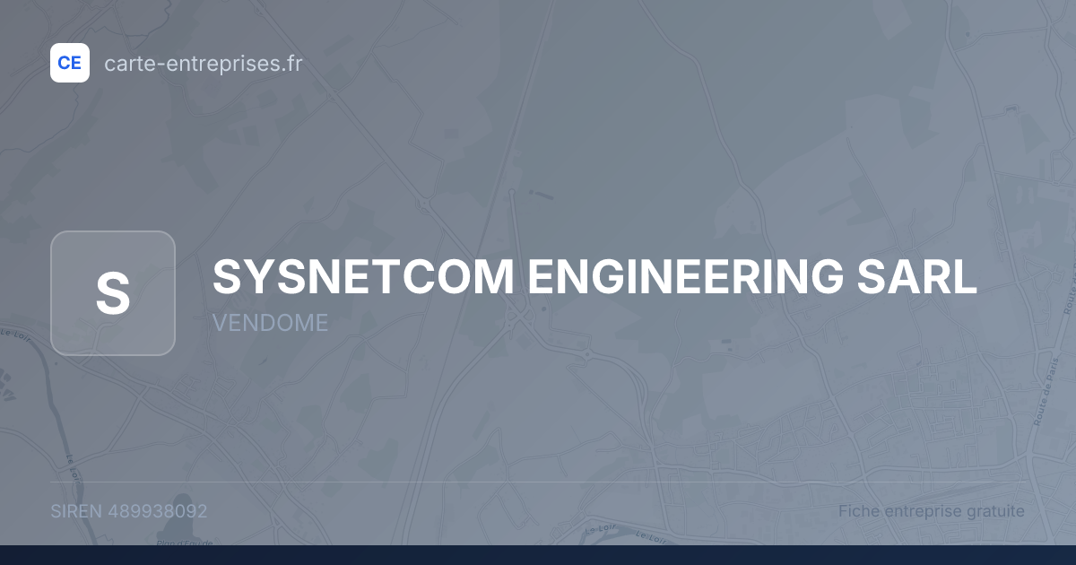 SYSNETCOM ENGINEERING SARL — 489938092 — fiche entreprise