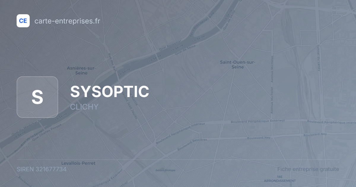 SYSOPTIC — 321677734 — fiche entreprise