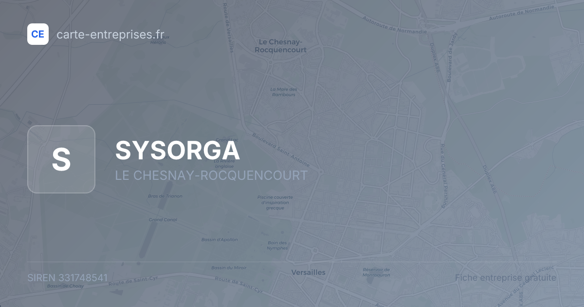 SYSORGA — 331748541 — fiche entreprise
