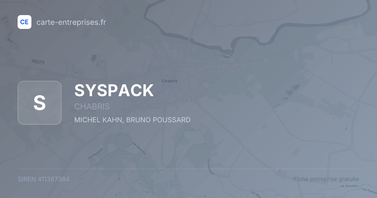 SYSPACK — 411387384 — fiche entreprise