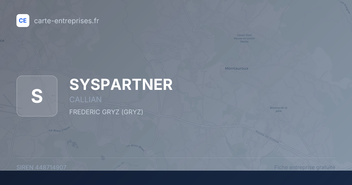 SYSPARTNER — 448714907 — fiche entreprise