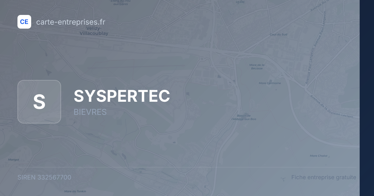SYSPERTEC — 332567700 — fiche entreprise
