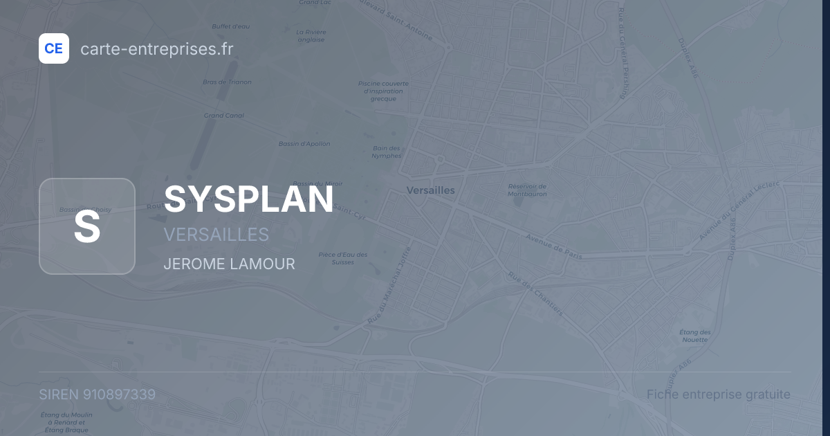 SYSPLAN — 910897339 — fiche entreprise