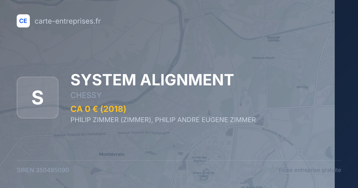 SYSTEM ALIGNMENT — 350485090 — fiche entreprise