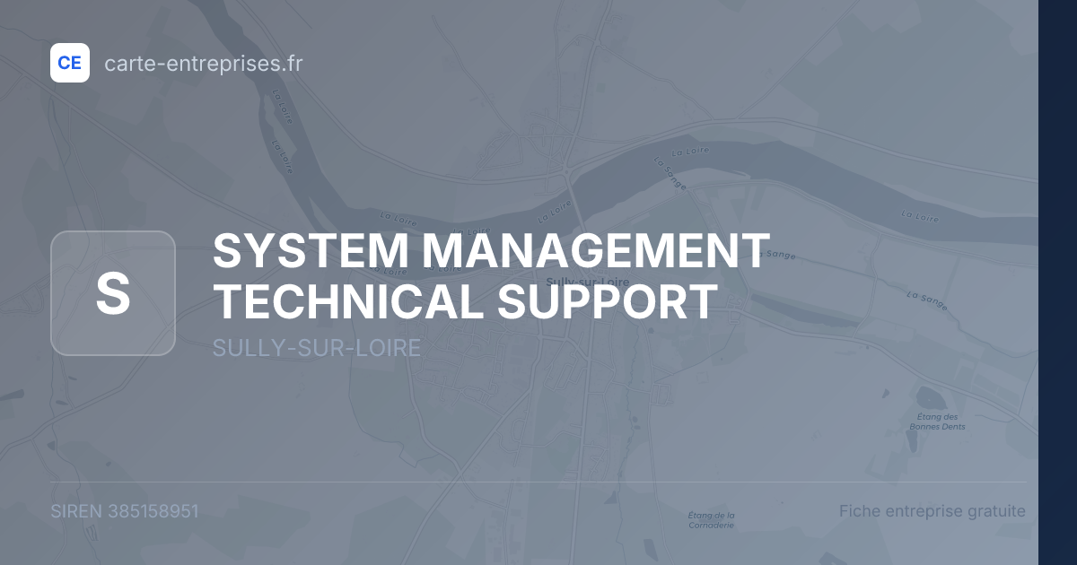SYSTEM MANAGEMENT TECHNICAL SUPPORT — 385158951 — fiche entreprise