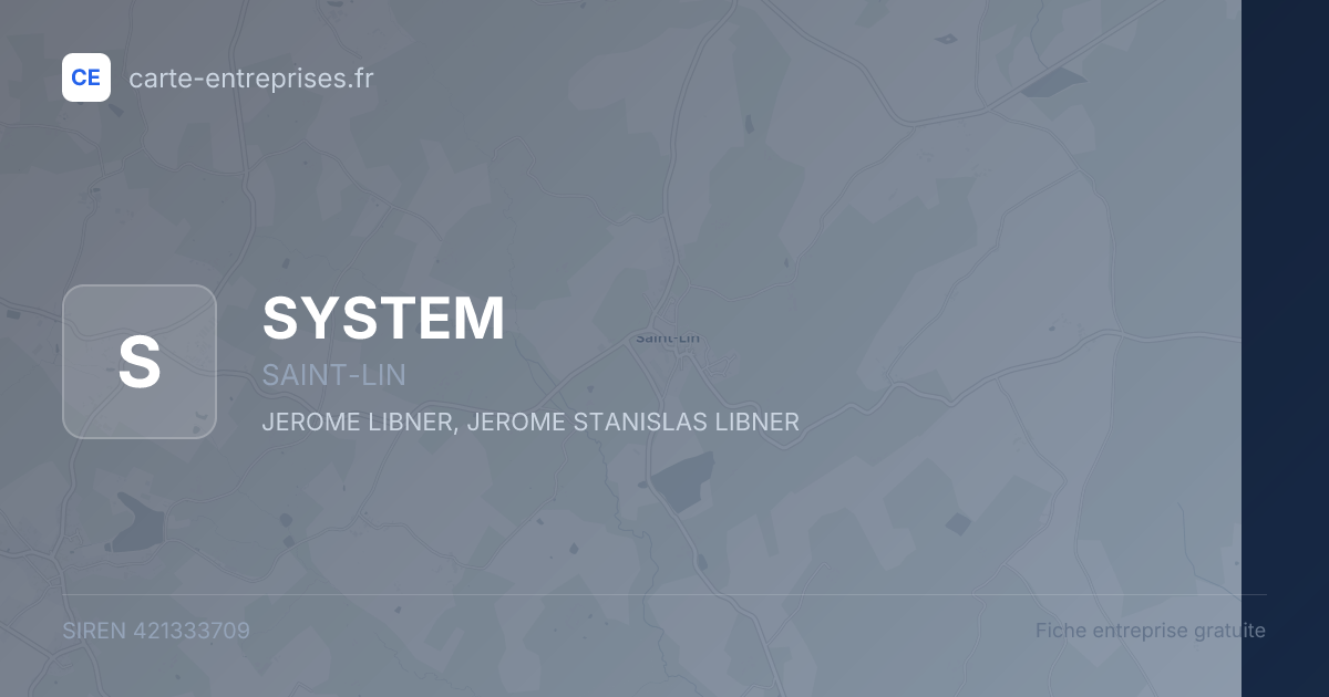 SYSTEM — 421333709 — fiche entreprise