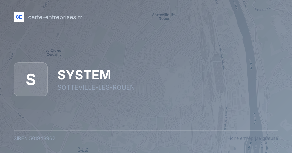 SYSTEM — 501948962 — fiche entreprise